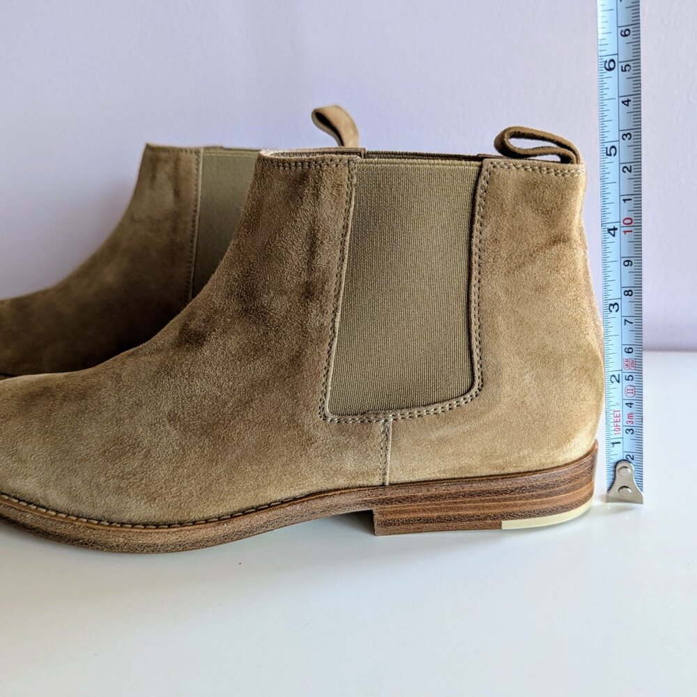 JENNI KAYNE Dark Sand Suede Chelsea Boots EU37 US7 - MADE IN ITALY NWOT - Picture 9 of 10